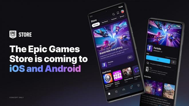 Epic Games Store planea sobre iOS y Android después de múltiples disputas legales.