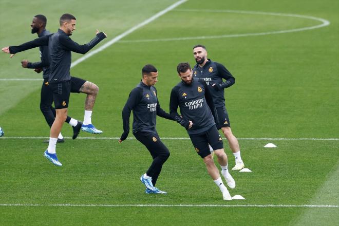 Dani Carvajal y Nacho Fernández, los canteranos asentados en el primer equipo del Real Madrid (Foto: Europa Press)