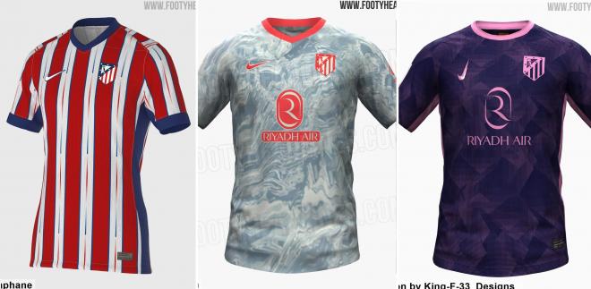Las nuevas camisetas del Atlético de Madrid 2024/2025 (Fotos: Footy Headlines).