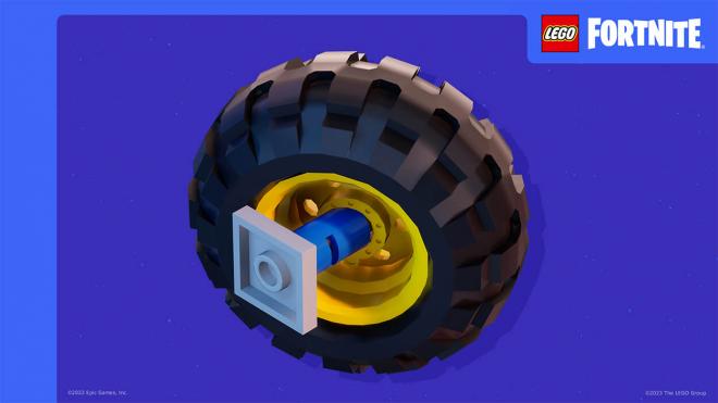 Ruedas mejoradas, el primer paso a los vehículos funcionales de LEGO Fortnite
