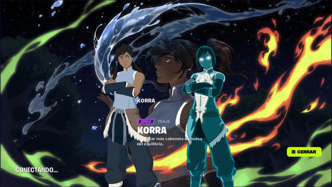 Las skins de Korra, de Avatar, para Fortnite Capítulo 5