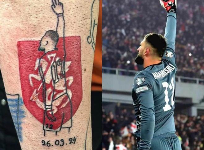 El tatuaje del aficionado de Giorgi Mamardashvili