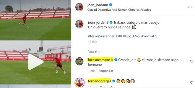 El apoyo de Ocampos y Fernando a Jordán.