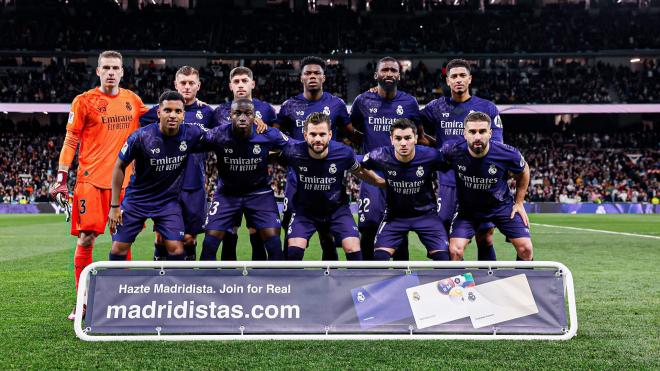 El once del Real Madrid ante el Athletic (Foto: RM).