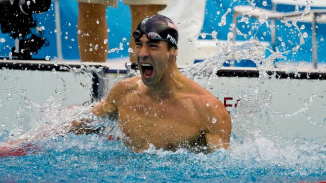 Michael Phelps durante los Juegos Olímpicos de Pekín 2008 (Cordon Press)