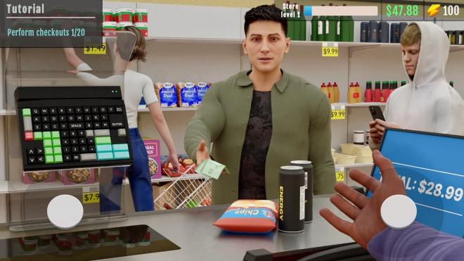 La recreación del Supermarket Simulator en iOS y Android.