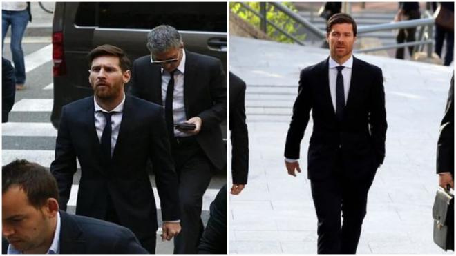 Leo Messi y Xabi Alonso, dos deportistas que tuvieron una batalla con Hacienda por los derechos de imagen.