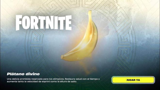 El plátano divino o banana de los dioses en Fortnite