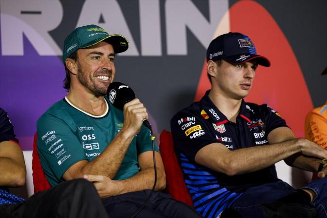 Fernando Alonso y Max Verstappen (Europa Press)