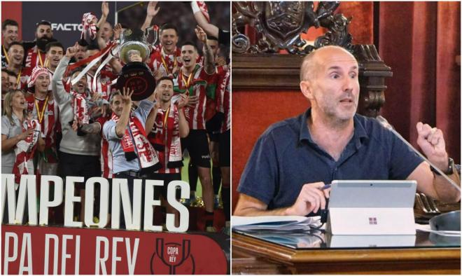 El Athletic y el alcalde de Ourense.