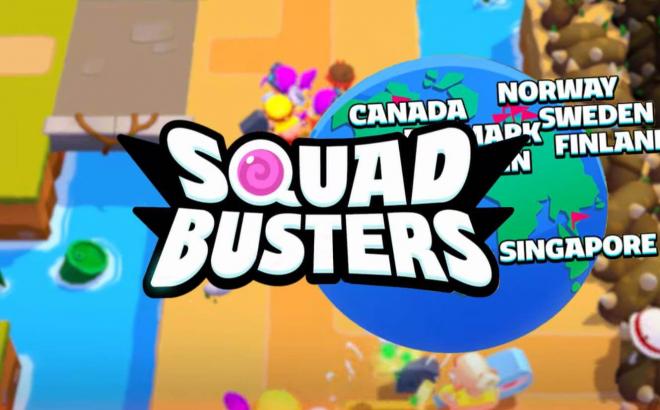 Los ocho países del lanzamiento inicial de Squad Busters
