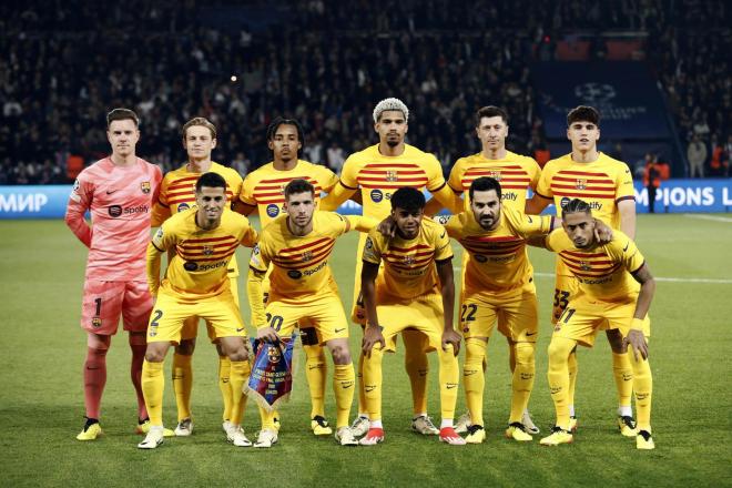El once del Barcelona ante el PSG (Foto: EFE).