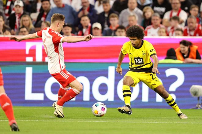 Karim Adeyemi en el Bayern - Borussia Dortmund (Europa Press)