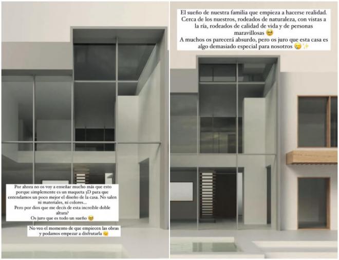 Los renders 3-D de la casa de Ana Peleteiro (Foto: @apeleteirob)