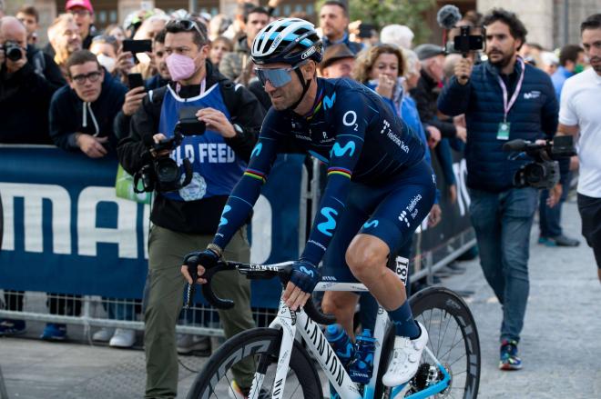 Alejandro Valverde mostró su preocupación por el presente de Movistar en la UCI World Tour (foto: Cordon Press).