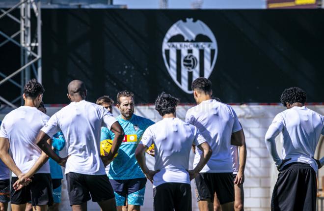 El entrenamiento del Valencia CF del jueves (Foto: VCF).