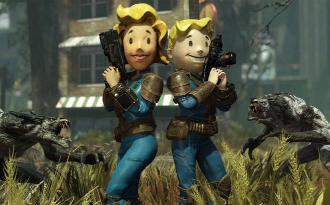 Vault Girl y Vault Boy en Fallout 76