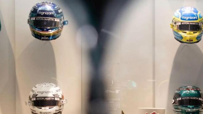 El AMR22 de Fernando Alonso, en su museo (Foto: @circuitomuseofa).