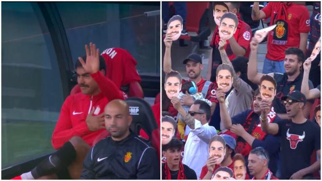 Abdón Prats agradece el gesto de Son Moix en el Mallorca Real Madrid (Foto: captura DAZN).