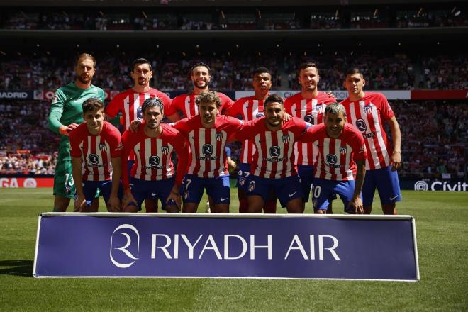 El once del Atlético de Madrid ante el Girona (Foto: ATM).