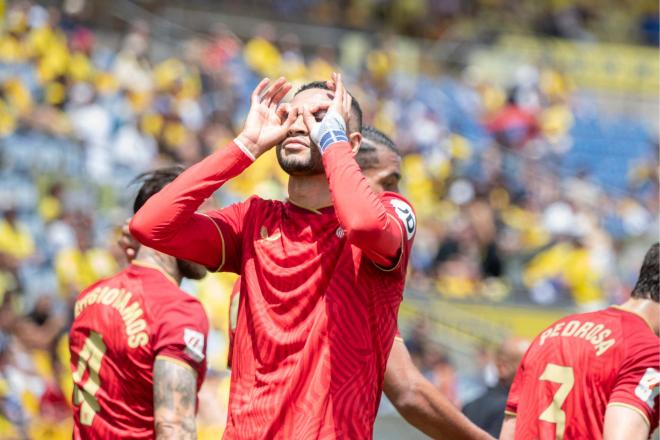 En-Nesyri celebra su gol a Las Palmas (Foto: Cordon Press)