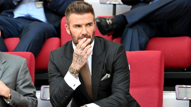 David Beckham viendo un partido (EuropaPress)