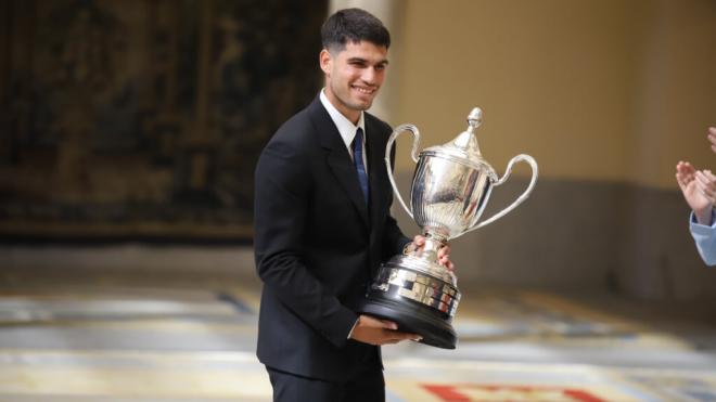 Carlos Alcaraz en los premios del Consejo Superior del Deportes (Europa Press)