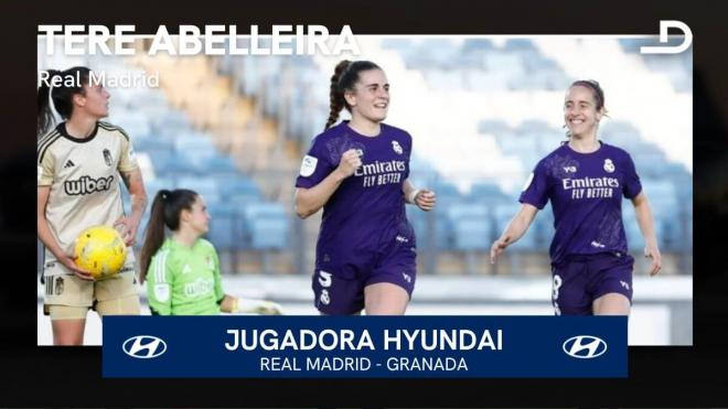 Tere Abelleira, Jugadora Hyundai de la jornada 23.