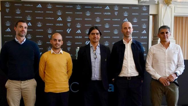 Michel Martínez, Álex Andújar, Marco Garcés, Álex Otero y Edu Covelo (Foto: RC Celta).