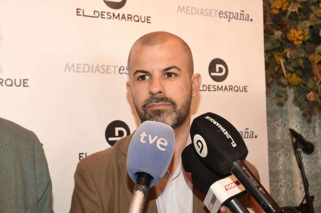 Manu Fajardo, director deportivo del Real Betis, en el acto organizado por ElDesmarque. (Foto: Kiko Hurtado).