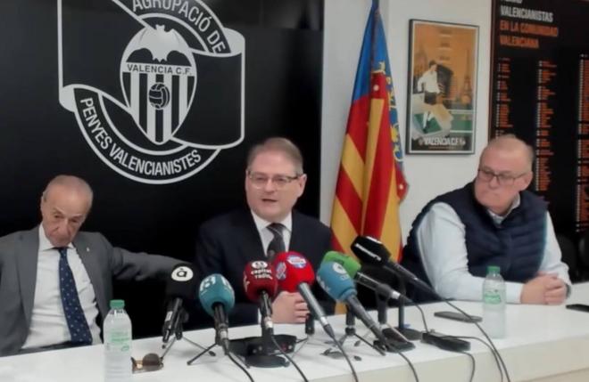 Pablo Delgado en la rueda de prensa De Torino a Mestalla