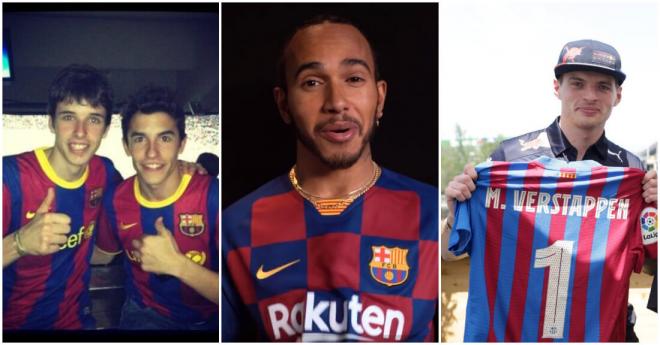 Algunos deportistas que son seguidores del Barça (Fotos: redes sociales)