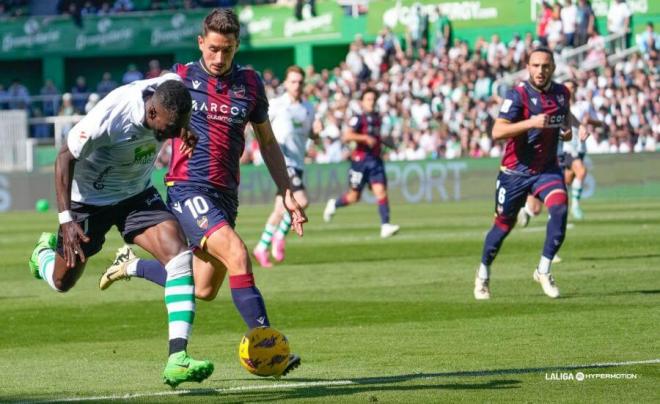 Pablo Martínez firmó una de las mejores actuaciones personales desde que Felipe volvió al banquillo (Foto: LALIGA). 