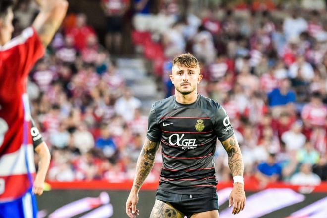 Pablo Maffeo, durante un partido con el Mallorca (Foto: Cordon Press).