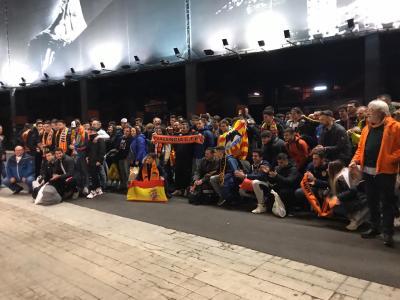 Aficionados del Valencia CF fuera de casa
