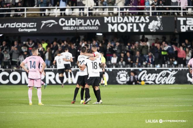 Gol del Cartagena al Real Oviedo (Foto: LALIGA).