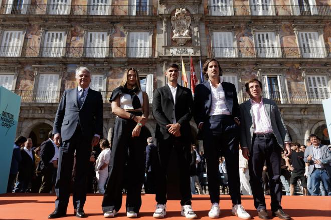 Carlos Alcaraz en la presentación del Mutua Madrid Open (Europa Press)