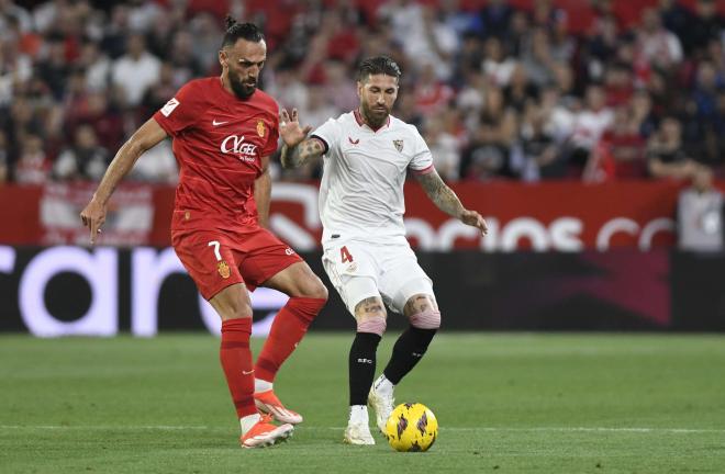 Sergio Ramos, el año pasado ante el Mallorca (Foto: Kiko Hurtado)