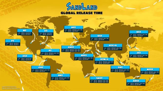 Todos los horarios para el lanzamiento de Sand Land este 26 de abril.