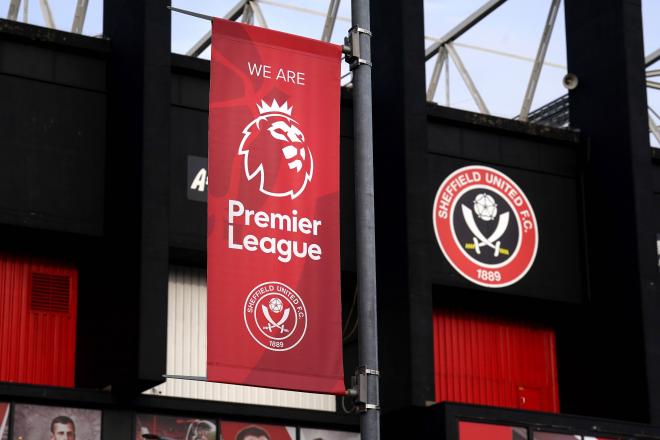 El logo de la Premier League en el estadio del Sheffield United (Cordon Press)