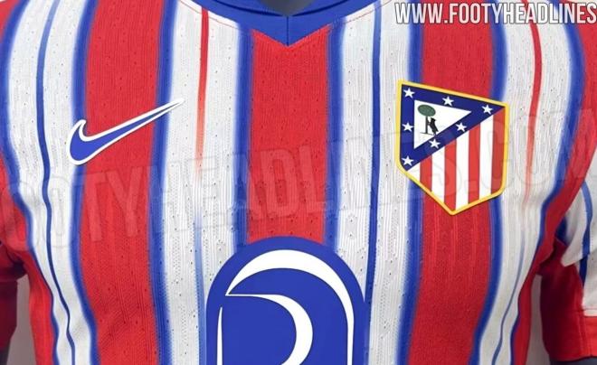 La nueva camiseta del Atlético de Madrid 2024/2025 (Vía Footy Headlines).