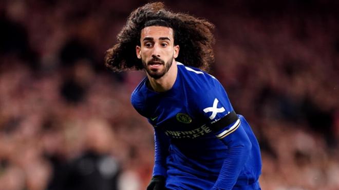 Marc Cucurella en el partido frente al Arsenal (Foto: Europa Press)