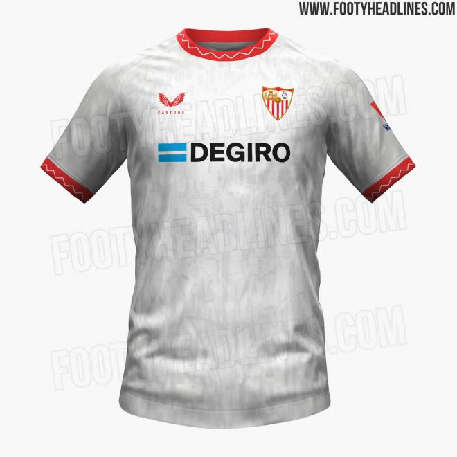 Así será la nueva camiseta del Sevilla para la próxima temporada.