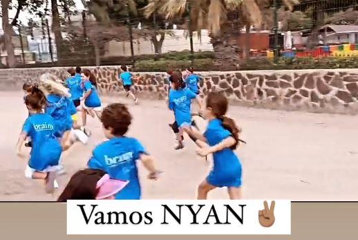 Nyan en la carrera junto al resto de niños (jeserodriguez10)