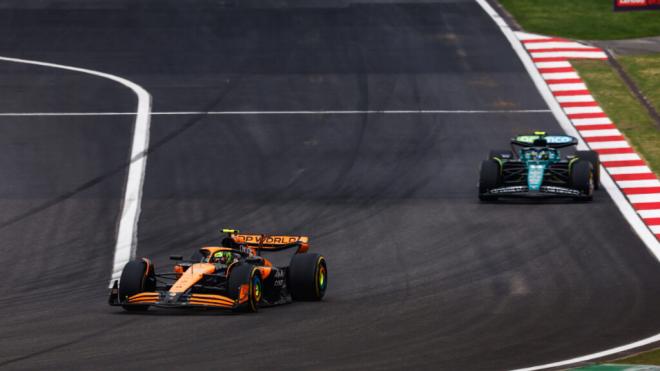 Lando Norris y Fernando Alonso (Foto: Cordon Press).