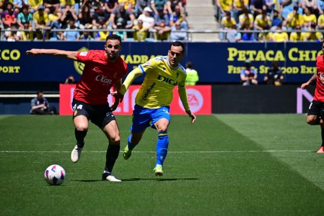 Juanmi, en el partido ante el Mallorca (Foto: Cristo García).