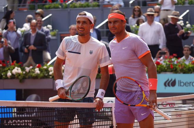 Nadal y Pedro Cachín, antes del partido (Foto: Cordon Press)