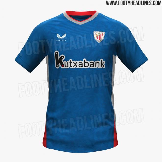 Filtrada la camiseta visitante del Athletic Club 24/25 (Foto: Footy Headlines).