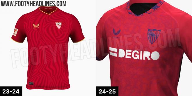 Así será la segunda camiseta del Sevilla en la temporada 24/25.