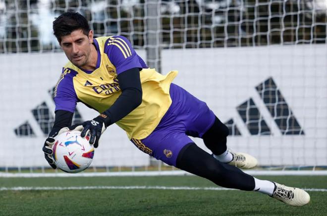 Thibaut Courtois, en un entrenamiento del Real Madrid (Foto: RM).